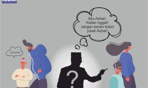 Ilustrasi orang yang mengaku sebagai Azhari. (Sumber: Informatika/Defri)