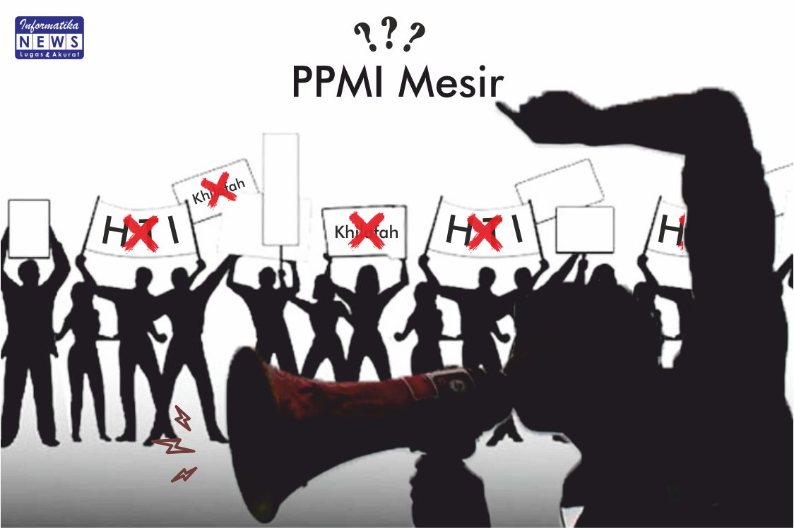 Ilustrasi PPMI Mesir yang mendapatkan respon negatif dari Masisir. (Sumber: Informatika/The Shine)