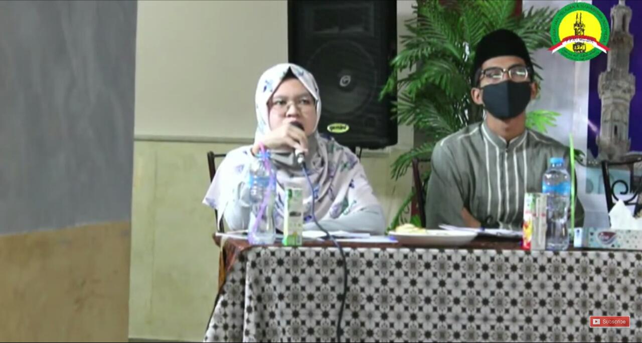 Zulfah Nur Alimah, Lc. dalam SDC. (Sumber: Youtube/PPMI Mesir TV)