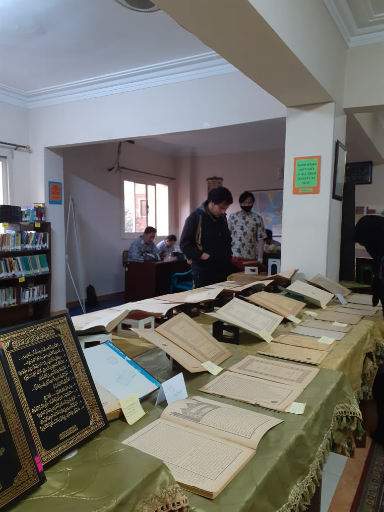 Suasana Pameran Jejak Ulama Jawi di Kairo. (Sumber: Dokumentasi Informatika/Hanisa)