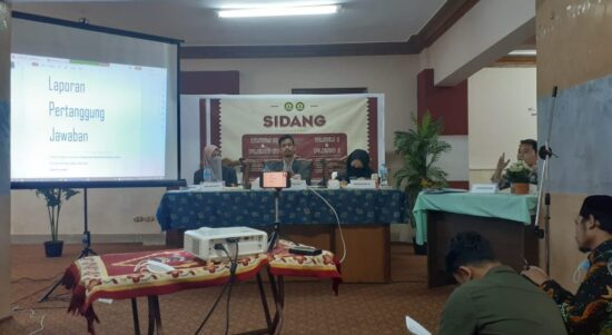 Suasana Sidang Umum II LPJ PPMI Mesir. (Sumber: Dokumentasi Informatika/Defri)